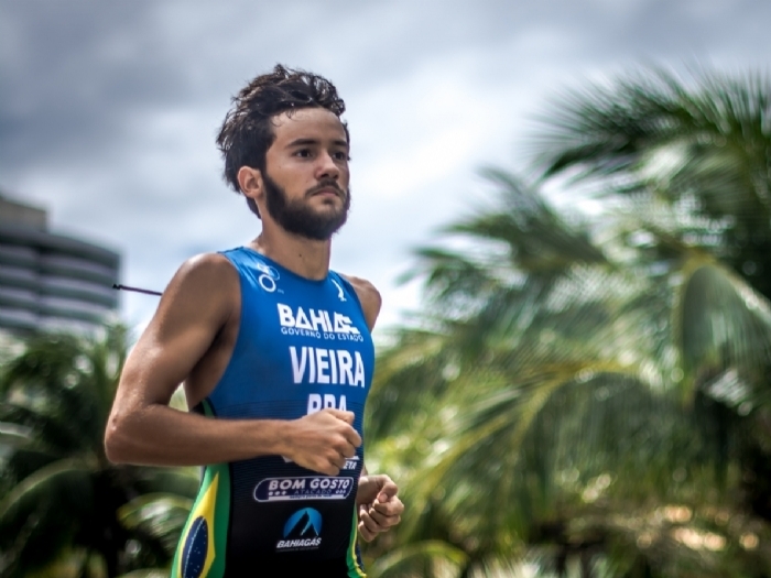 O Baiano Bruno Vieira assume a terceira colocação no ranking brasileiro sub-23 de Triathlon